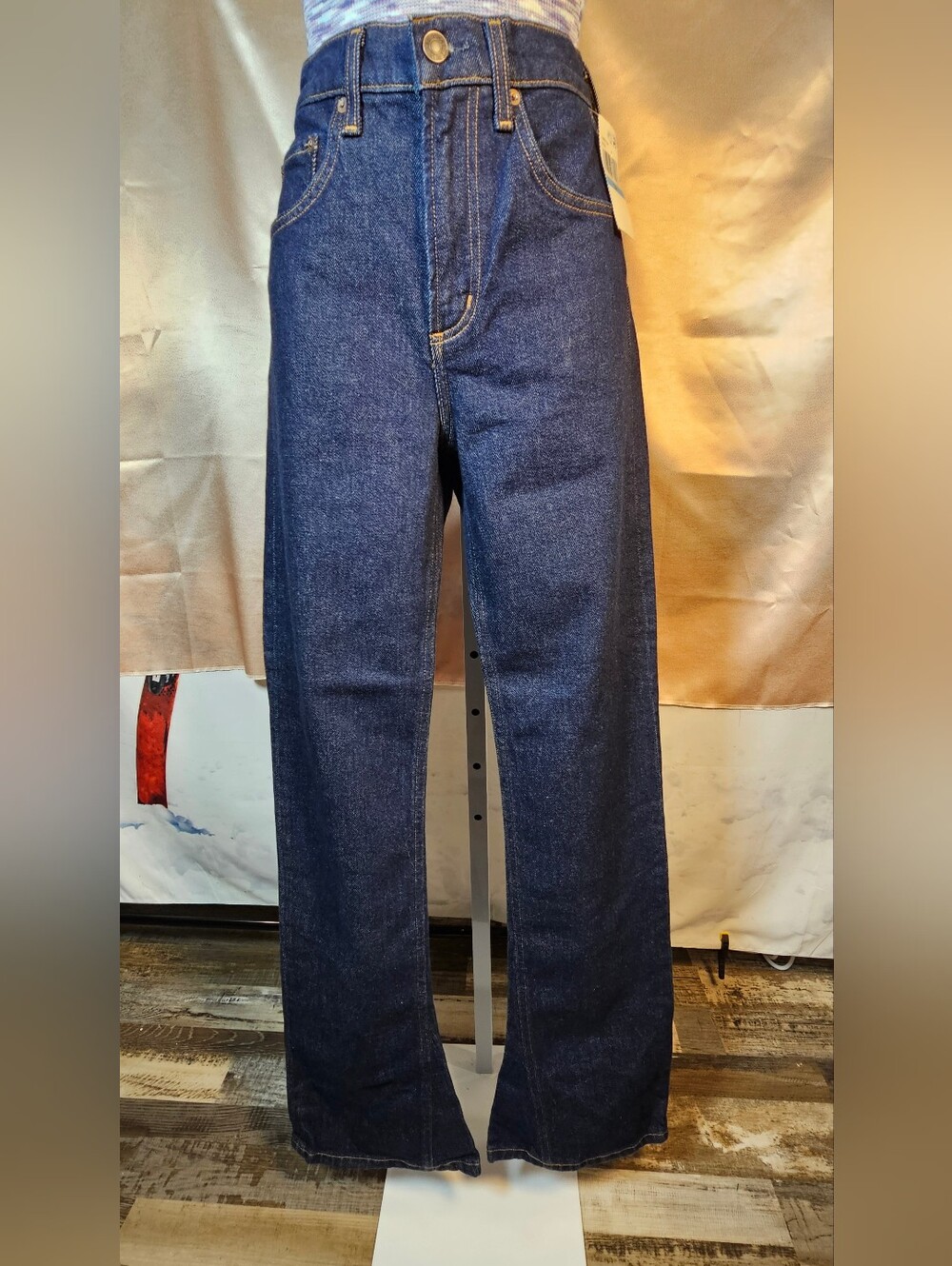 AGOLDE Kick Boot Mid Rise Bootcut Jeans Size 24 Reissue NWT
